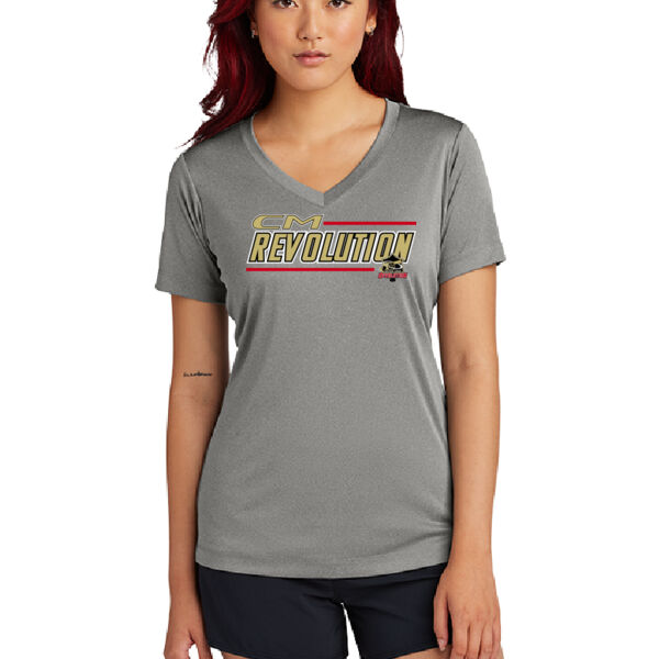 CM REVS - Ladies PosiCharge ® Competitor V Neck Tee Thumbnail