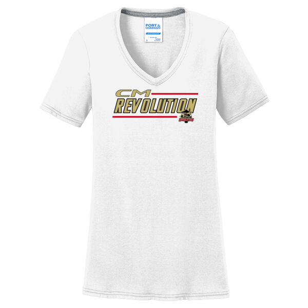 CM REVS - Ladies Performance Blend V Neck Tee Thumbnail