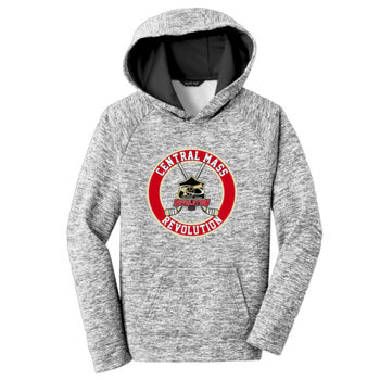 CM REVS - Youth PosiCharge ® Electric Heather Fleece Hooded Pullover Thumbnail