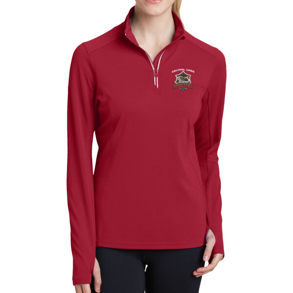 CM REVS - Ladies Sport Wick ® Textured 1/4 Zip Pullover Thumbnail