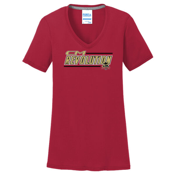 CM REVS - Ladies Performance Blend V Neck Tee Thumbnail