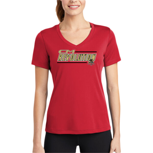 CM REVS - Ladies PosiCharge ® Competitor V Neck Tee Thumbnail